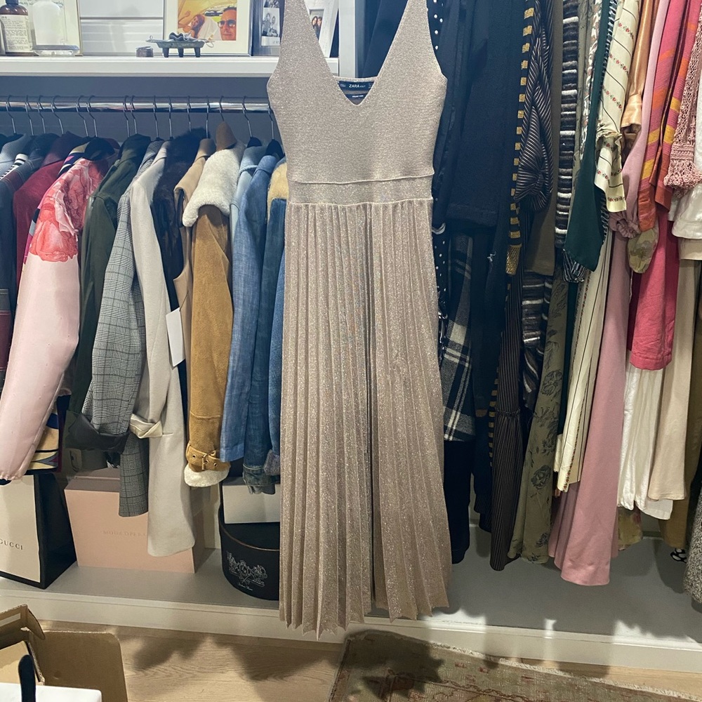 Gold Maxi Zara dress